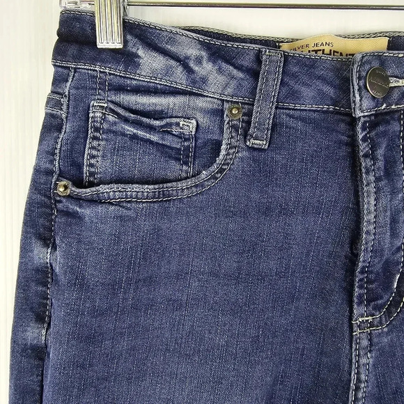 Silver Jeans Authentic Women's Dark Wash Curvy High Bootcut Stretchy Pockets S 8 - Picture 7 of 14